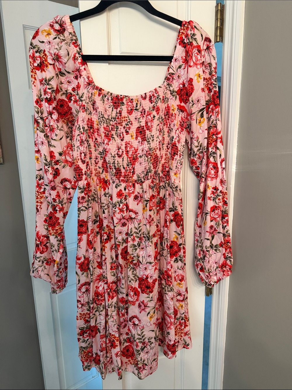 Old Navy Fit & Flare Long-Sleeve Mini Dress